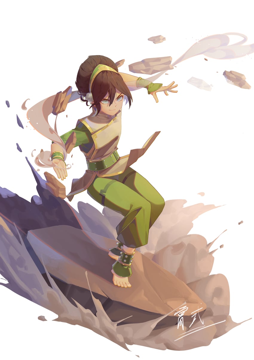 toph beifong (avatar legends and 1 more) drawn by huan_biao_xiang