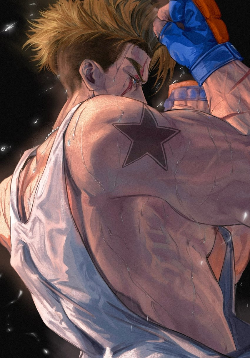 luke sullivan (street fighter and 1 more) drawn by baiyeju8