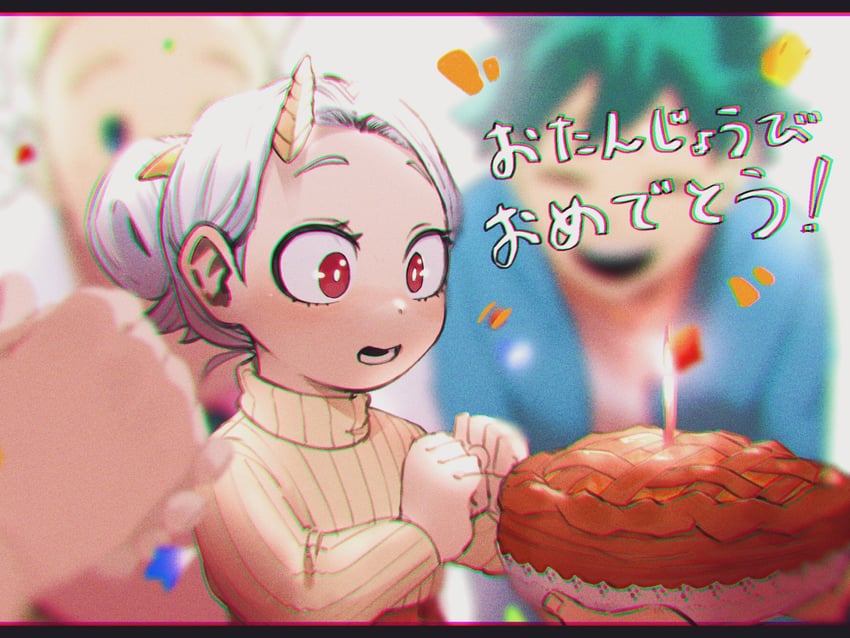 midoriya izuku, eri, and togata mirio (boku no hero academia) drawn by kuwanosisyamo