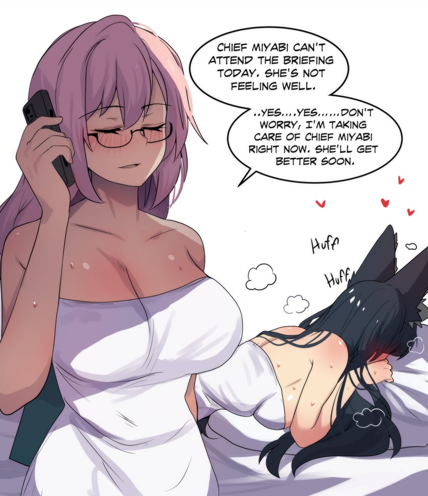 hoshimi miyabi and tsukishiro yanagi (zenless zone zero) drawn by hinghoi