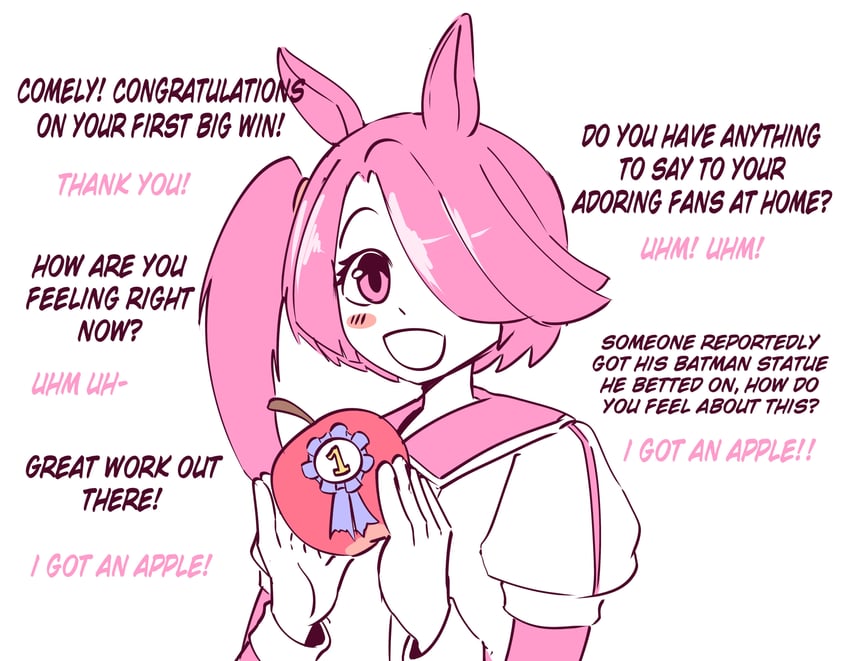 comely material morning (horse race tests) drawn by starlinkman