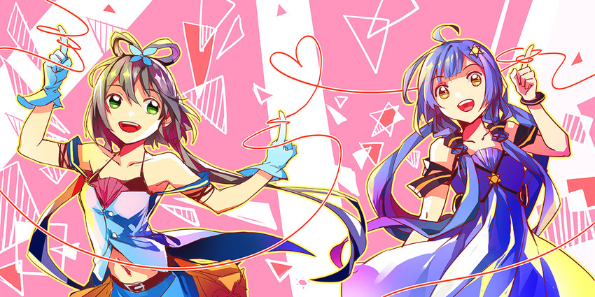 luo tianyi and xingchen (vocaloid and 2 more) drawn by feng_you
