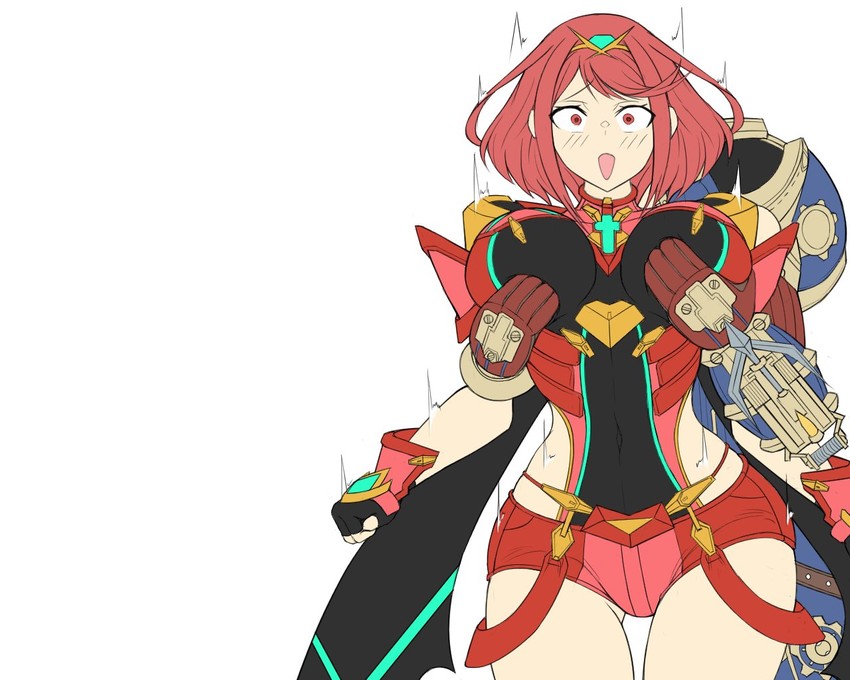 pyra and rex (xenoblade chronicles and 1 more) drawn by gatyo_5
